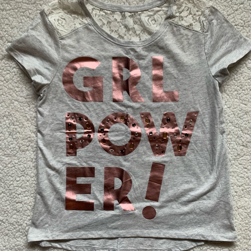 New without tags Justice girls size 14/16 shirt